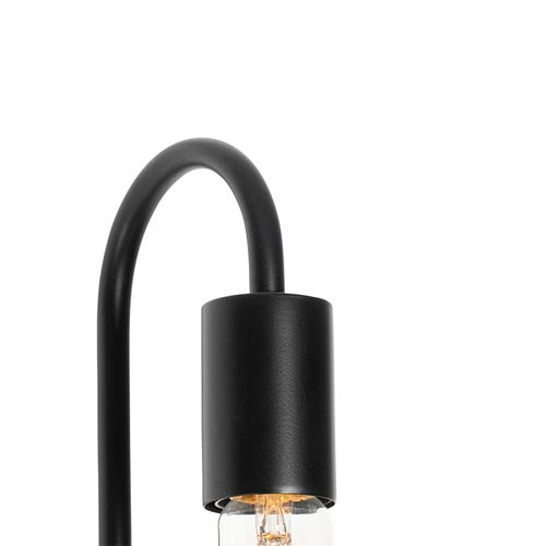 Applique Moderne Noire Avec Verre - Roslini