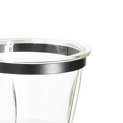 Applique Moderne Noire Avec Verre - Roslini