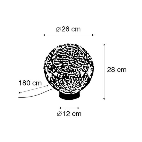 Lampe De Table Art Déco Dorée - Maro