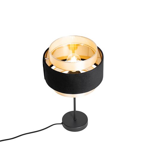 Lampe De Table Moderne Noire Avec Or - Elif