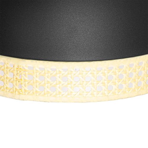 Suspension Orientale Noire Avec Rotin 30 Cm - Magna Rattan