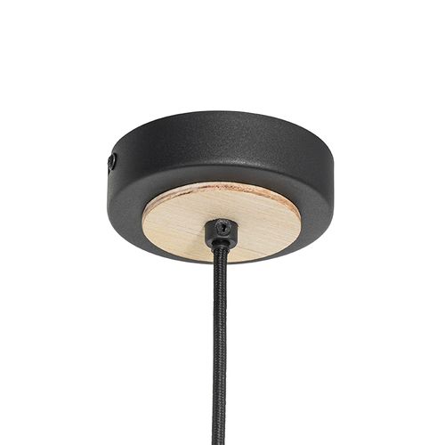 Suspension Orientale Noire Avec Rotin 30 Cm - Magna Rattan