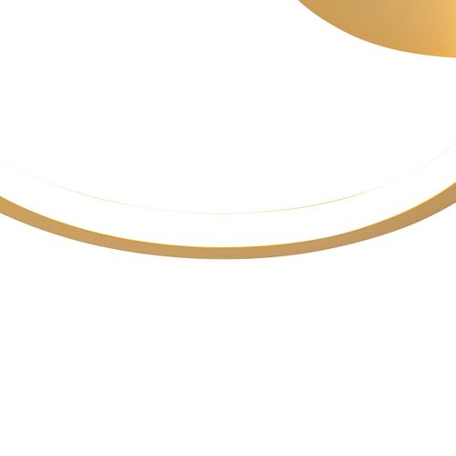 Plafonnier Doré Avec LED Dimmable En 3 Étapes 4 Lumières - Lupolo