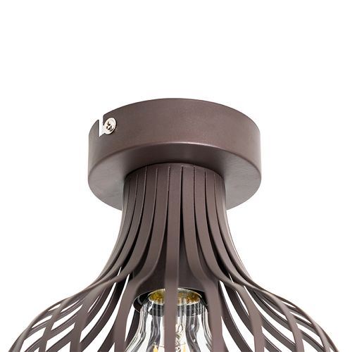 Plafonnier Moderne Marron 18 Cm - Saphira