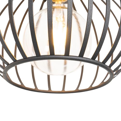 Suspension Moderne Noire 4 Lumières - Sapphira