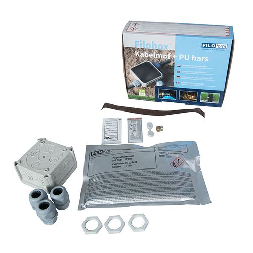 Piquet D'extérieur Noir En Verre Opale 50 Cm Avec Piquet De Terre Et Presse-étoupe - Danemark