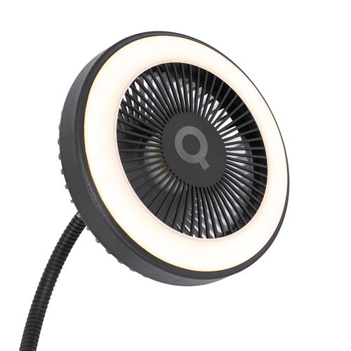 Ventilateur De Bureau Noir Avec LED 2700k - Dores