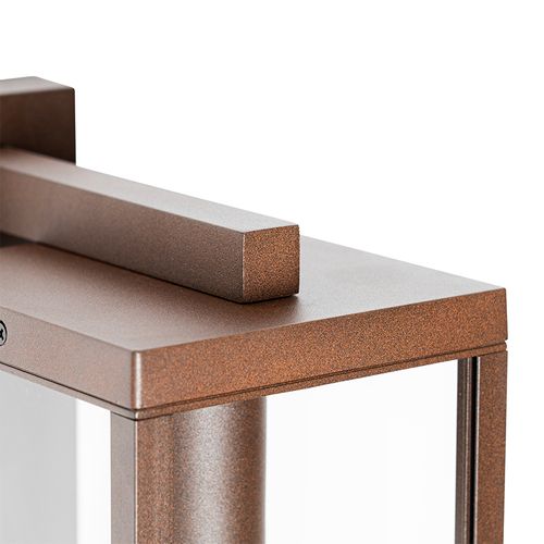 Lanterne Murale D'extérieur Industrielle Brun Rouille Ip44 - Charlois