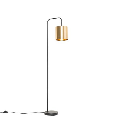 Lampadaire Moderne Noir Avec Or - Lofty