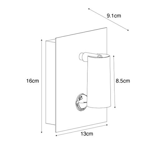 Applique D'extérieur Noire Avec Détecteur De Mouvement LED Ip54 - Simon