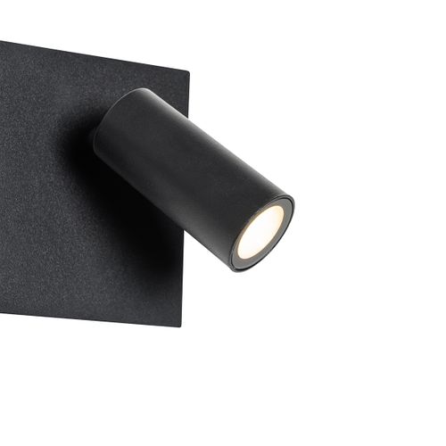 Applique D'extérieur Noire Avec Détecteur De Mouvement LED 2 Lumières - Simon