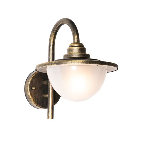 Lanterne Murale D'extérieur Classique Or Antique Ip44 - Bruges