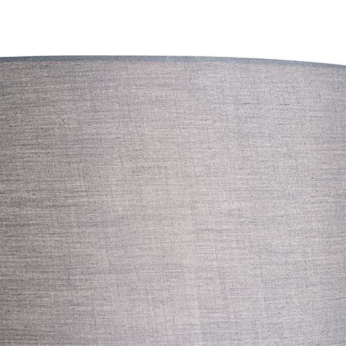 Lampadaire Acier Avec Abat-jour Gris Et Liseuse - Jelena