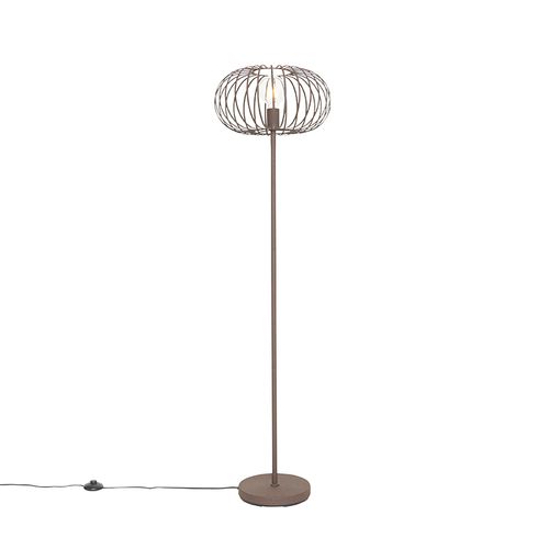 Lampadaire Design Marron Rouille - Johanna