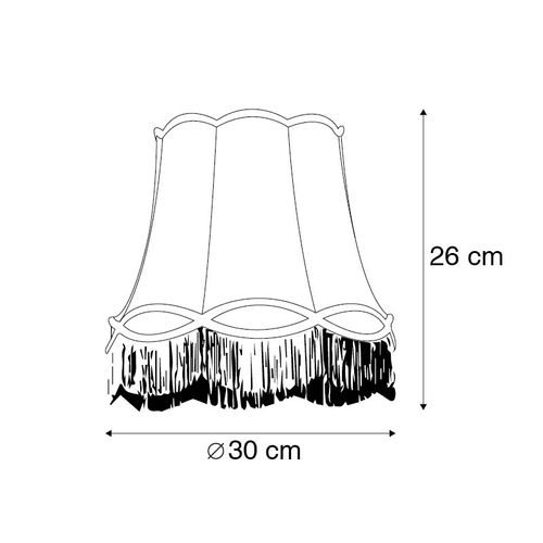 Abat-jour En Tissu Crème 30 Cm - Granny