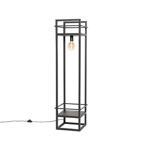 Lampadaire Industriel Noir - Cage Rack
