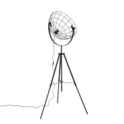 Lampadaire Industriel Trépied Noir 50 Cm Orientable - Hanze