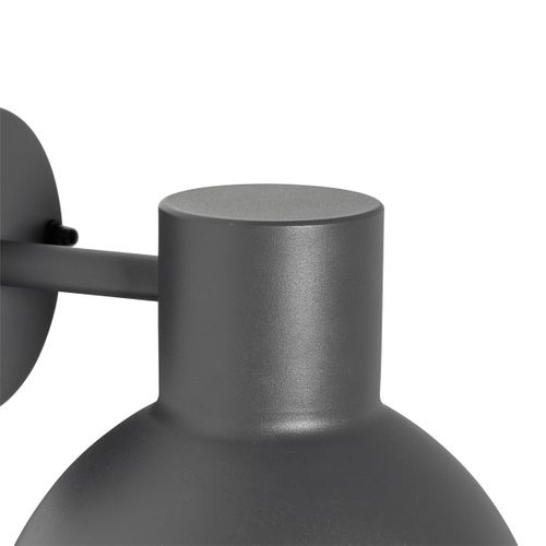 Applique D'extérieur Industrielle Gris Foncé Rond Ip44 - Natas