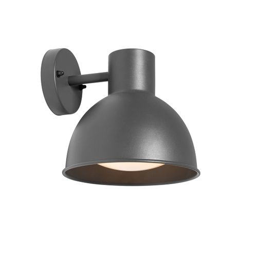 Applique D'extérieur Industrielle Gris Foncé Rond Ip44 - Natas