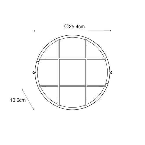 Applique D'extérieur Industrielle Gris Foncé Ip44 - Hanneke