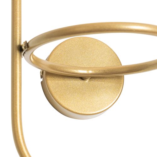 Applique Art Déco Or Avec Verre Blanc - Isabella