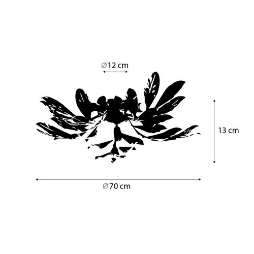 Plafonnier Vintage Or Antique 5 Lumières - Tilleul