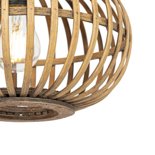 Suspension Orientale Bambou 3 Lumières Ronde - Amira