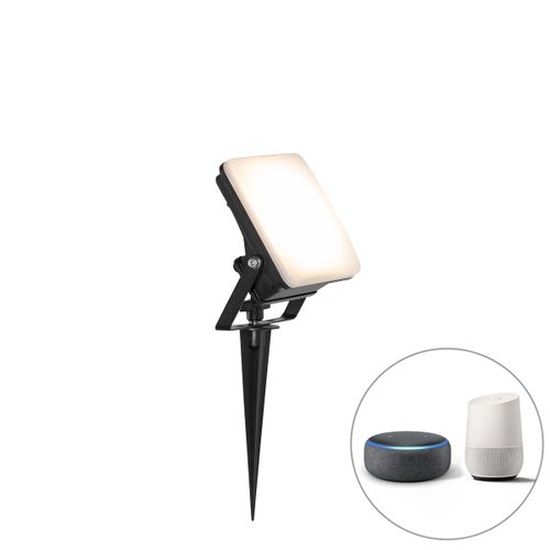 Radiateur Intelligent Noir 12,8 Cm Avec LED Ip65 Avec Broche De Terre - Ruud