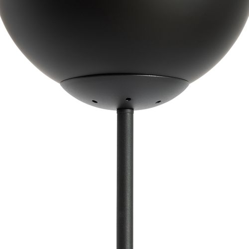 Lampadaire Rétro Noir Avec Verre Clair - Eclipse