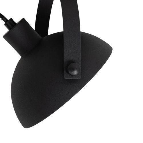 Plafonnier Industriel Noir Et Doré 15 Cm Orientable - Magnax