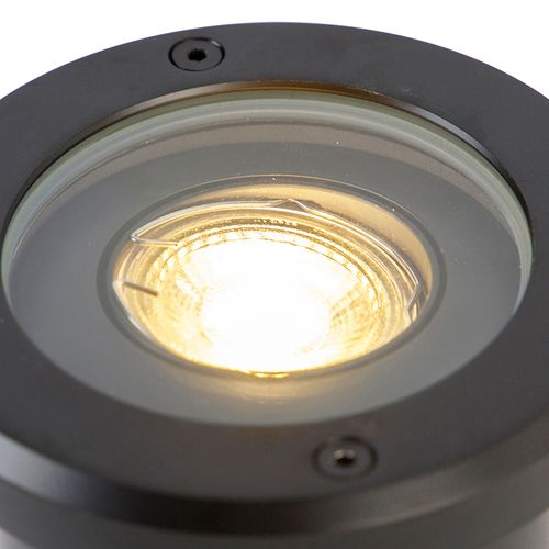 Spot De Sol Extérieur Intelligent Noir Réglable Avec Wifi Gu10 - Delux