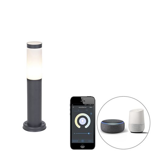 Lampadaire D'extérieur Intelligent Anthracite 45 Cm Avec Wifi P45 - Rox