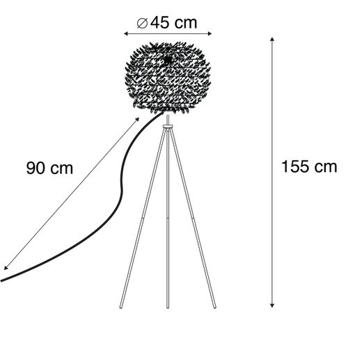 Lampadaire Romantique Intelligent Blanc Avec Wifi A60 - Plume