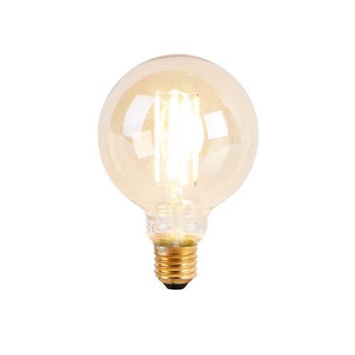 Lampe Suspendue Intelligente Or Avec Noir 50 Cm Avec Wifi G95 - Tess