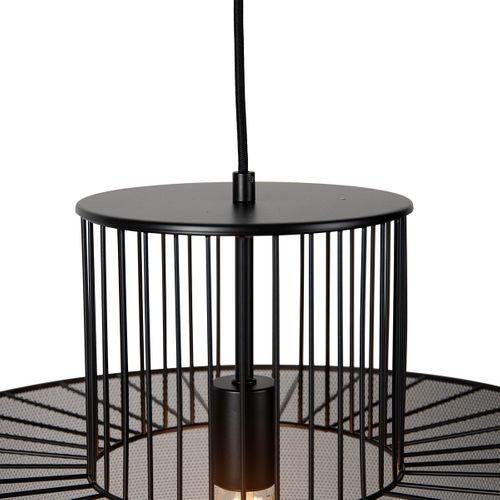 Lampe Suspendue Intelligente Or Avec Noir 50 Cm Avec Wifi G95 - Tess