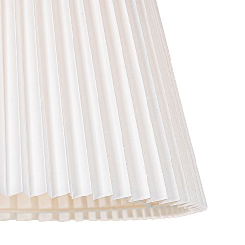 Lampadaire En Bronze Avec Abat-jour Plissé Blanc Et Bras Réglable - Ladas Deluxe