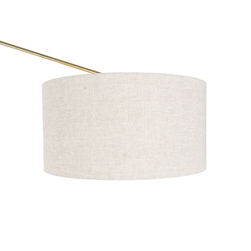 Lampadaire Doré Avec Abat-jour Gris Clair 50 Cm Orientable - Editeur