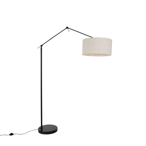 Lampadaire Noir Avec Abat-jour Gris Clair 50 Cm Orientable - Editeur