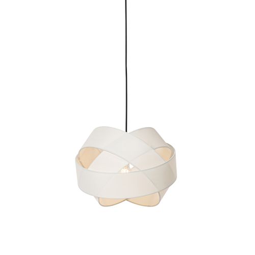 Lampe à Suspension Moderne Blanche - Tissu
