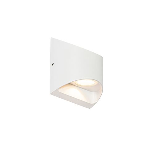 Applique D'extérieur Moderne Blanche Avec LED 2 Lumières Ip54 - Mal