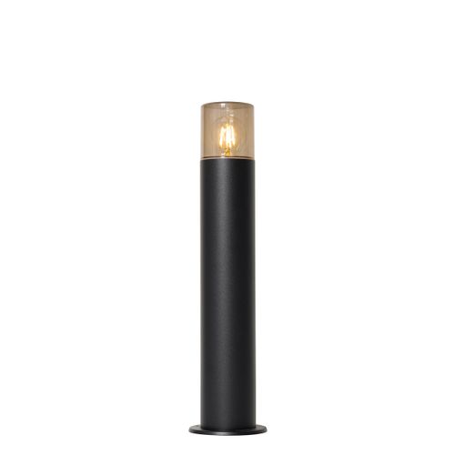Lampe D'extérieur Sur Pied Noire Avec Abat-jour Fumé 50 Cm - Odense