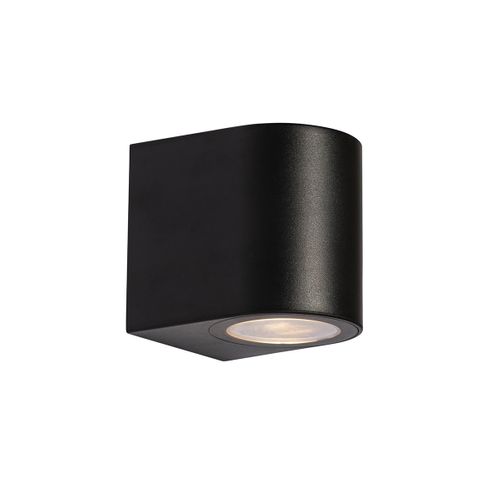 Applique Murale Extérieure Moderne En Plastique Noir Ovale - Baleno