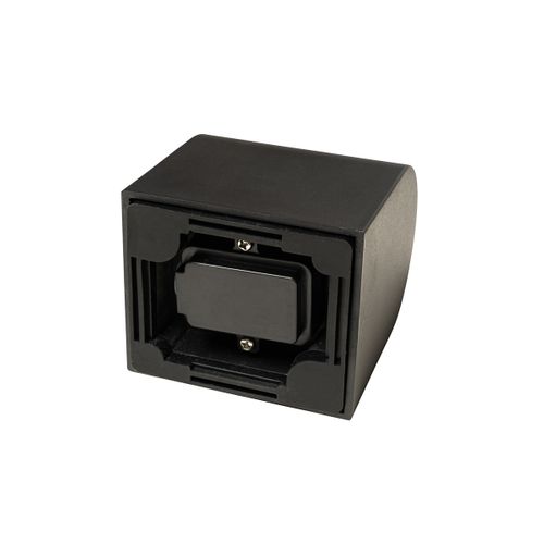 Applique Murale Extérieure Moderne En Plastique Noir Ovale - Baleno