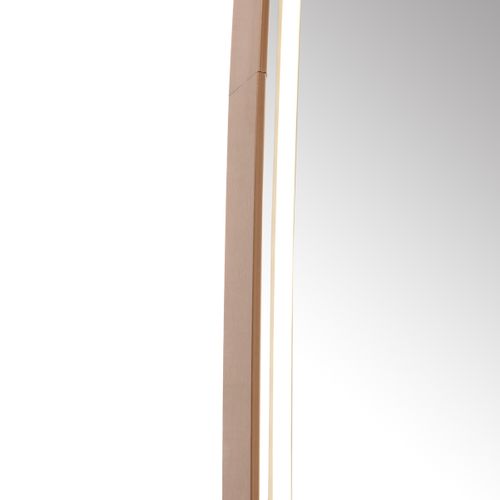 Miroir De Salle De Bain Or Rose Avec LED Et Variateur Tactile - Geraldien