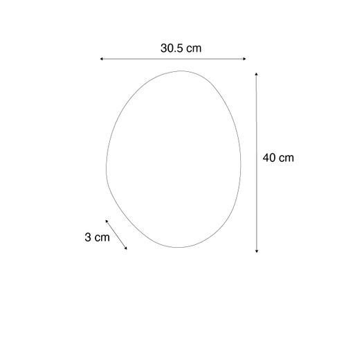 Miroir De Salle De Bain Design 40 Cm Avec LED Ip44 - Biba