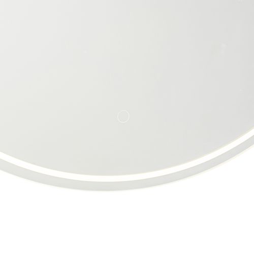 Miroir De Salle De Bain Moderne 80 Cm Avec LED Et Variateur Tactile - Sebas