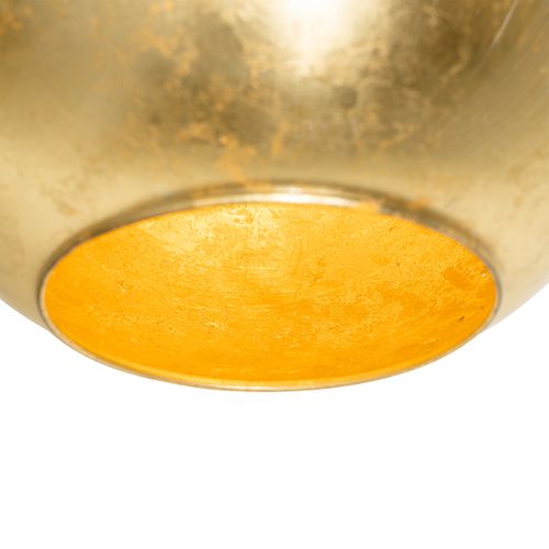 Lampe à Suspension Design Noire Avec Verre Doré - Bert