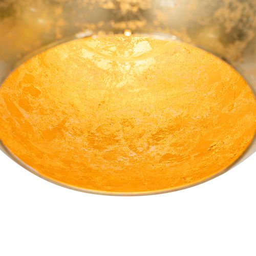 Suspension Design Noire Avec Verre Doré 7 Lumières - Bert