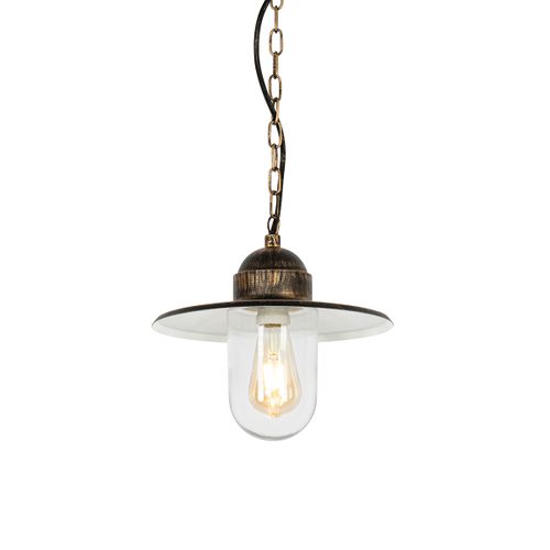 Suspension Extérieure Rurale Or Antique Ip44 - Kansas