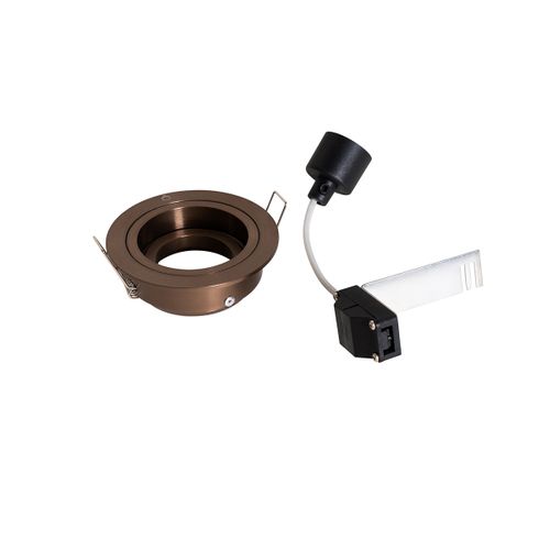 Spot Encastrable Bronze Foncé Rond Orientable Et Inclinable - Chuck